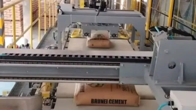 Automatic palletizer for a cement company in Brunei